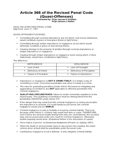 article 365 revised penal code|Quasi.